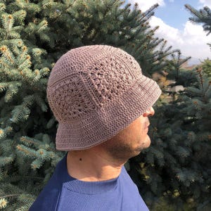 Crochet Bucket Hat for Men, Bucket Hat