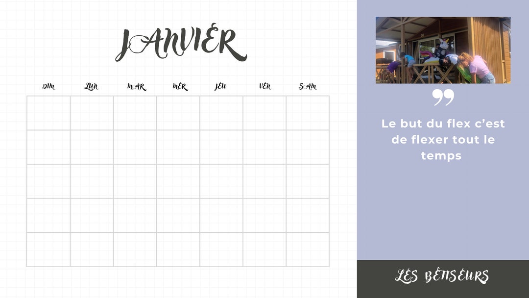 Flex Calendar - Etsy