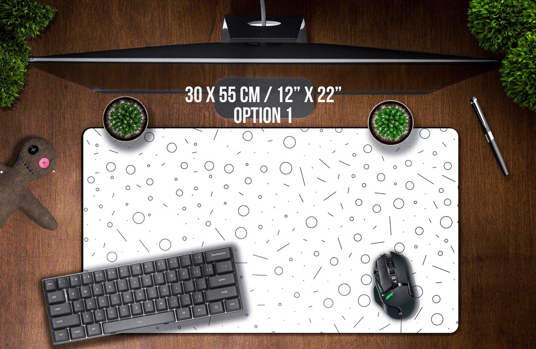 Memphis, Gaming Desk Accessories, Custom Keyboard Playmat, Pc Gamer