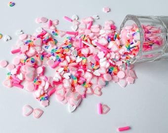 Heart Polymer Clay Confetti Mix | Shaker Glitter| Arts & Crafts