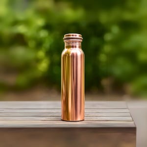 34oz Pure Copper Water Bottle - Handmade -Gift for Healthy Hydration, Eco-Friendly Wellness Gift