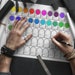 50 Color Printable Swatch Chart Generic DIY Artist Reference Resource ...