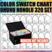 Caliart 121 Color Alcohol Brush Marker Set Swatch Chart- Prefilled ...