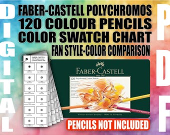 Faber-Castell Polychromos Color Chart: 120 Swatch Template (Printable PDF)