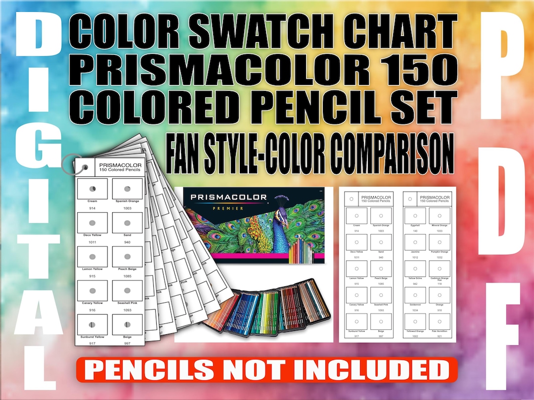 Prismacolor 150 Color Chart: Fan Style Swatch Template (printable PDF ...