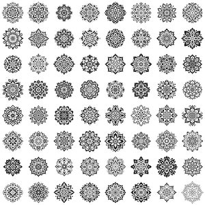 100+ Mandala Procreate Stamp Brushes Set Vol. 1, 2, 3- Ornamental Flash ...