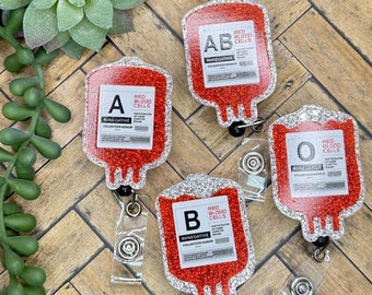 Blood Bags Badge Reel