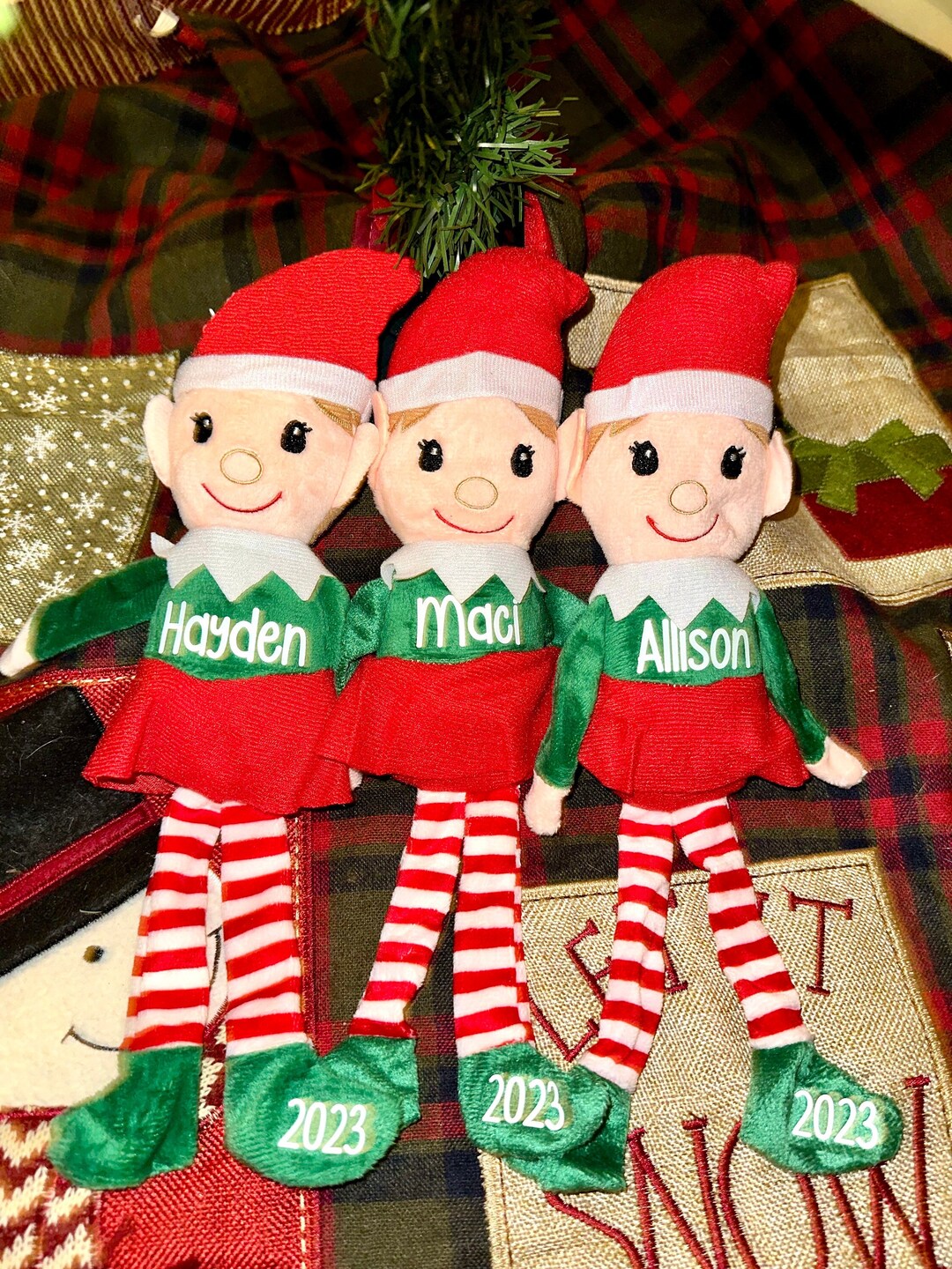 Personalized Christmas Elf Plush - Etsy