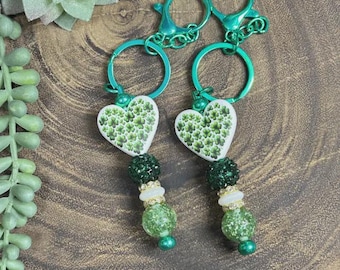 Shamrock Heart Keychain