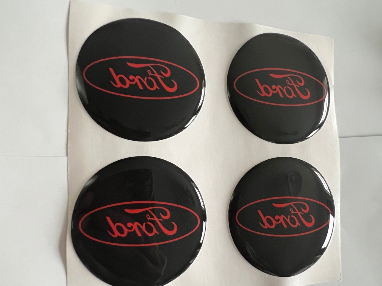 4 Pcs Set Ford Center Wheel Cap HIGH Quality Domed Stickers Etsy UK