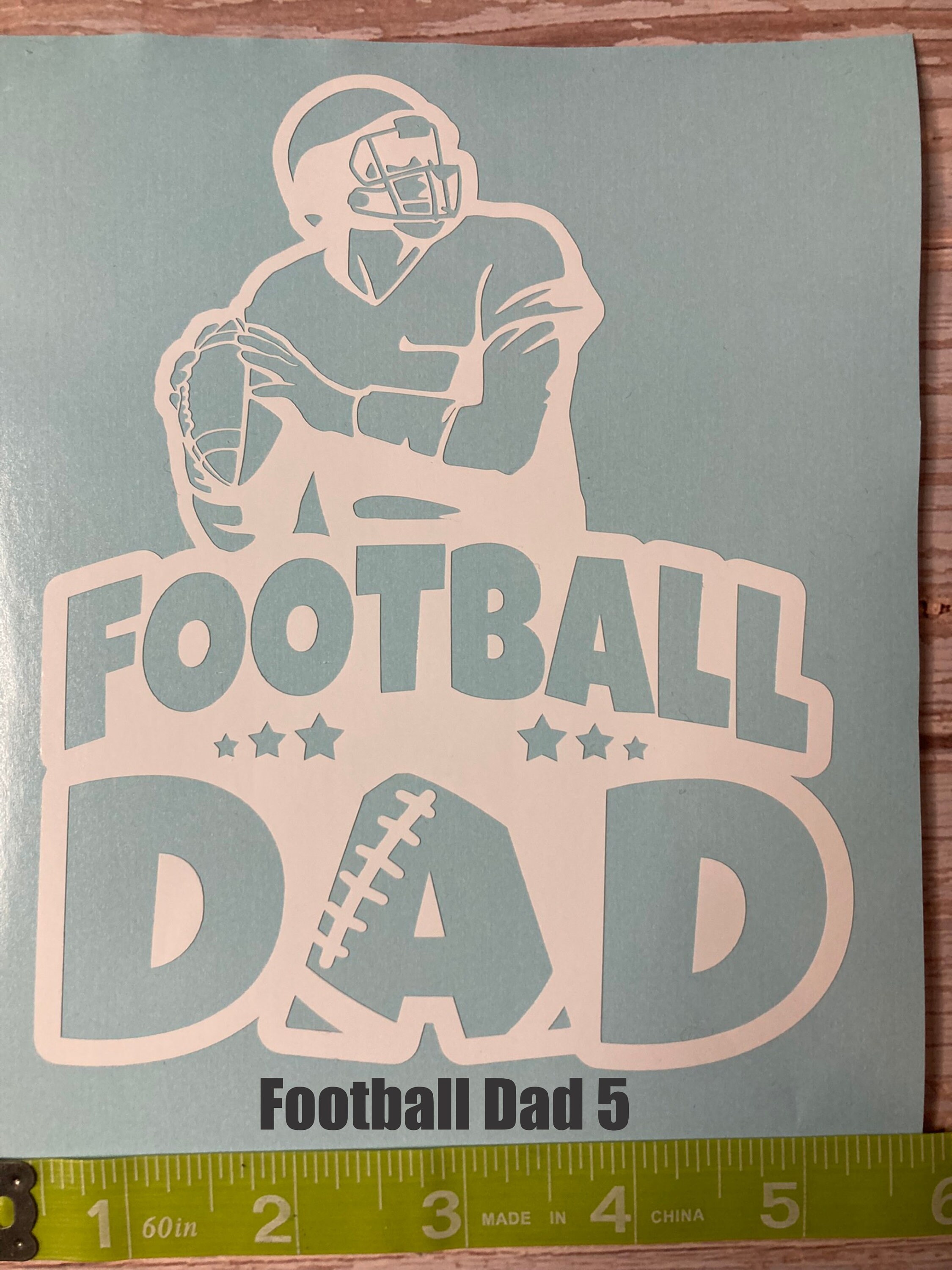 Football Dad Car Decal, Multiple Designs to Choose From, Multiple ...