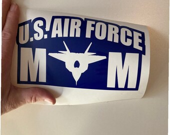 Airforce Mom decal, Multiple Colors to Choose From, Gift for her, Sticker, Vinyl car decal, Vinyl decal, Airforce