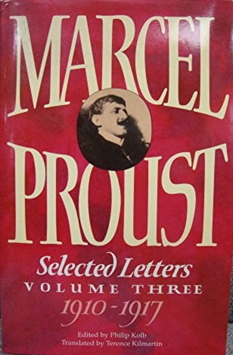 Marcel Proust Selected Letters Volume III 19101917 Etsy