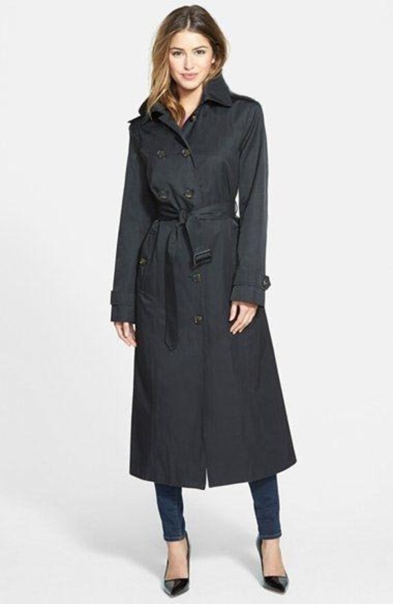 Burberry Prorsum Trench Coat Full Length Gabardine