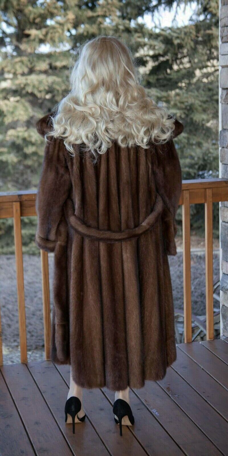 Natural Brown Mink Full Length Coat IMPRESSIVE Etsy