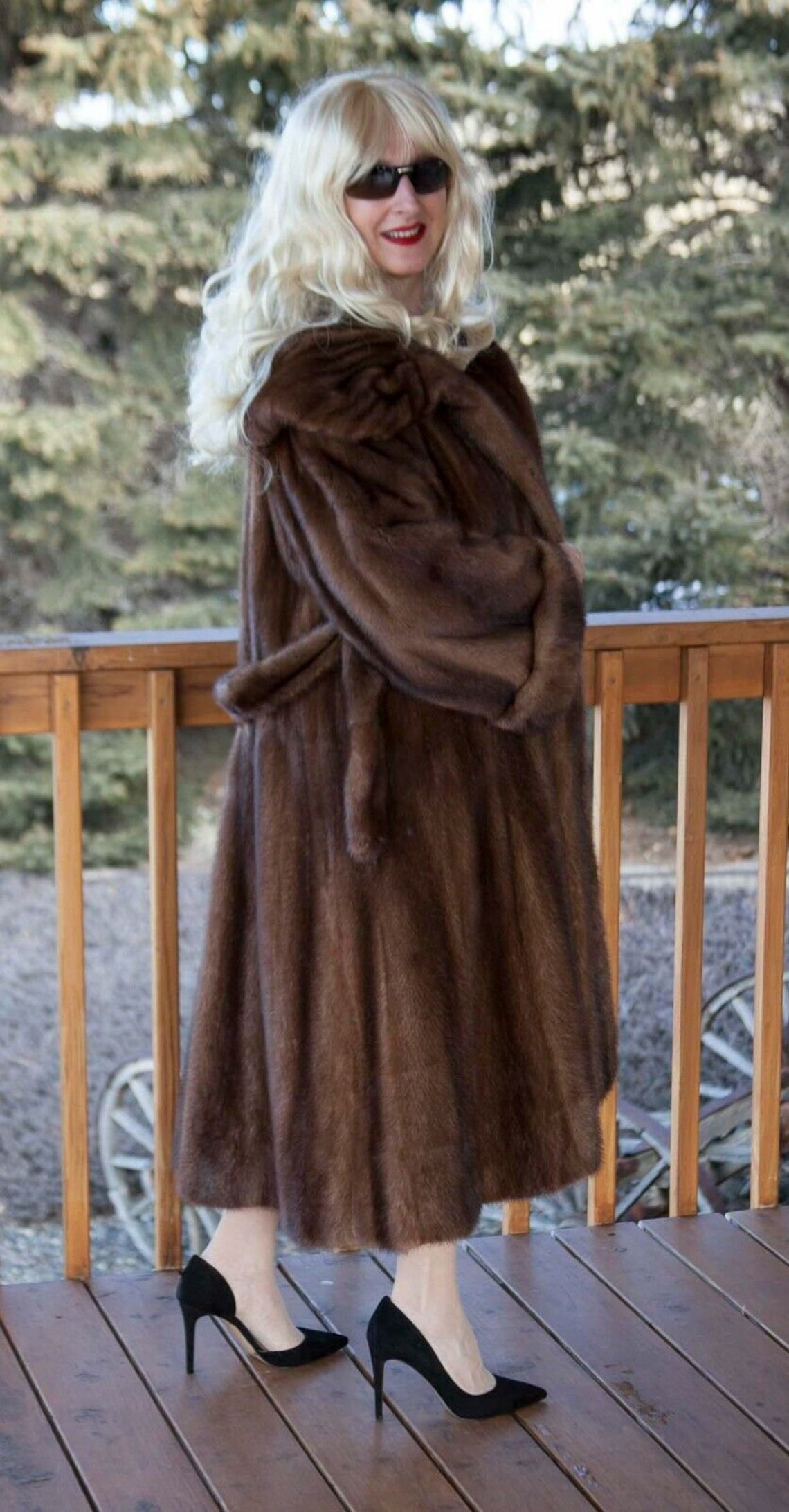 Natural Brown Mink Full Length Coat IMPRESSIVE Etsy