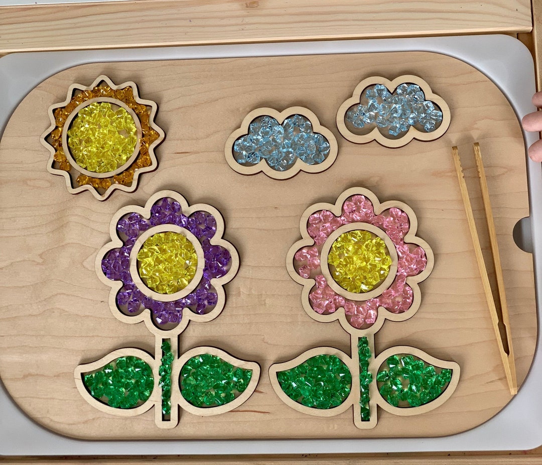 Fillable Flower Insert for Flisat Table, Spring Large Flisat Lid Insert