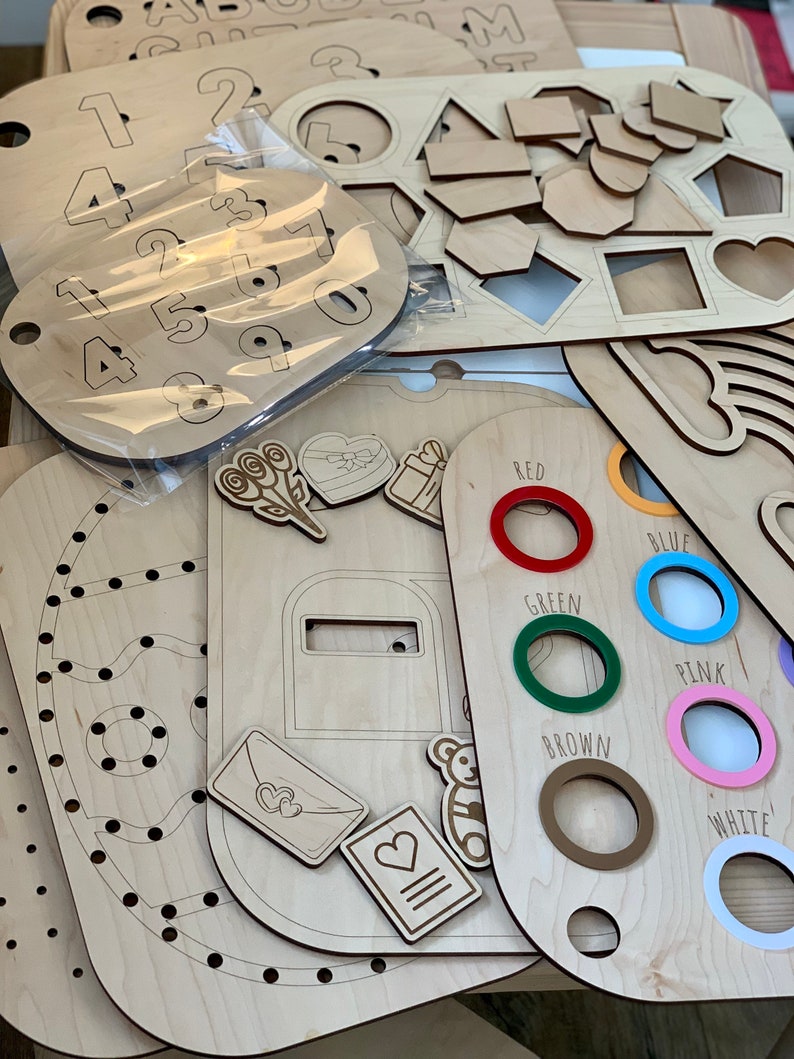 Rainbow Color Sorting Insert With Matching Discs to Drop Through for ...