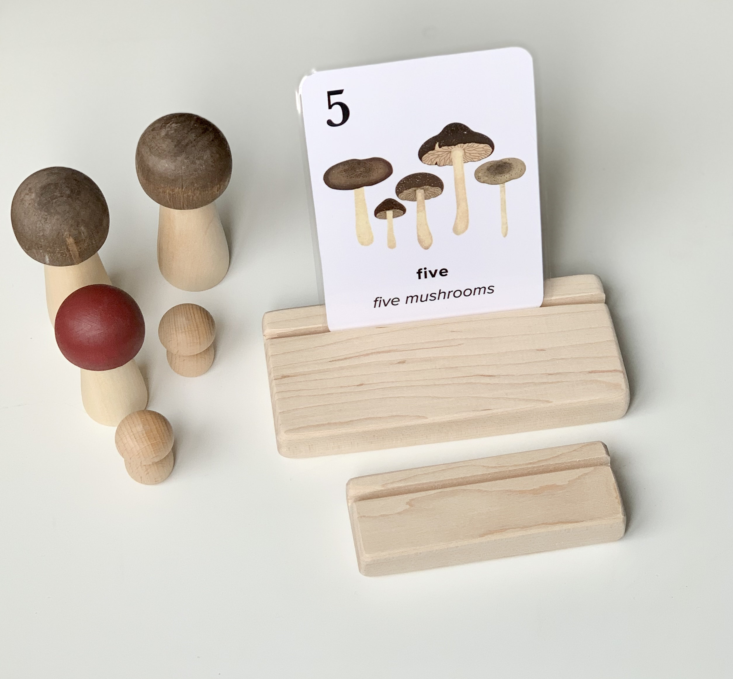 Wood Sensory Tray Flash Card Holder Display Holder Etsy