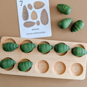Cadre en bois pour dix : jouet Montessori pour compter les mathématiques