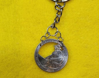 Cumberland Gap Hand Cut Coin Keychain