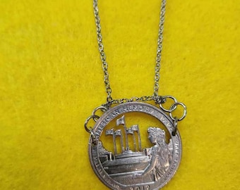 American Memorial Park Cut Coin Necklace