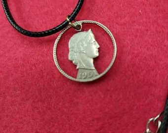Swiss Cut Coin Necklace