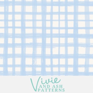 Blue Gingham Seamless Pattern File, Light Blue Seamless Pattern File, Seamless Pattern Design Download Digital File for Commercial Use