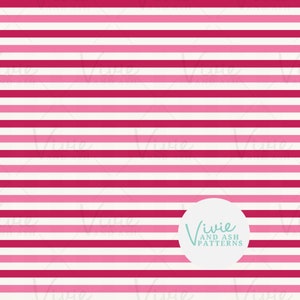 Pink and Red Stripe Valentine Seamless Repeating Pattern, Valentine Seamless Pattern, Digital File for Commercial Use