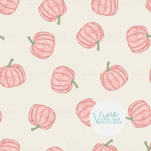 Fall Pumpkin Seamless Pattern, Halloween Seamless Fall Repeat Pattern File, Halloween Repeating Pattern File Commercial