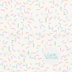 Pastell Streuseln Geburtstag Musterdesign-Datei, nahtlose Rapport-Muster-Digital-Datei