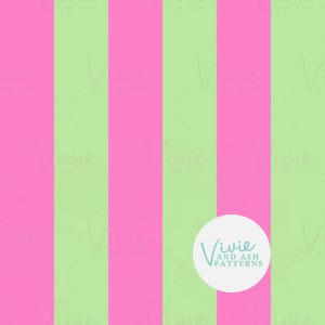 Fichier de motif de répétition sans couture à rayures verticales roses et vertes, fichier numérique à télécharger pour un usage commercial