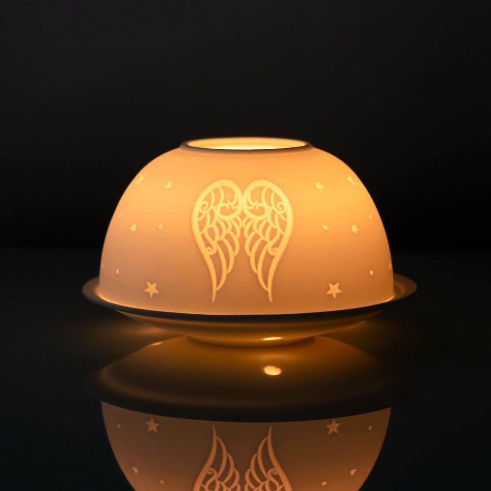 Angel Wing Dome Tealight - Etsy