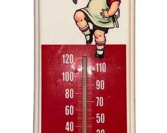 Campbells Soup Thermometer Rot Metall Little Chef Grafikdruck 17 "x 5" 21 Arten