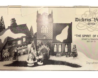 Abteilung 56 Dickens Dorf Start a Tradition Set Original-Boxen und Styropor
