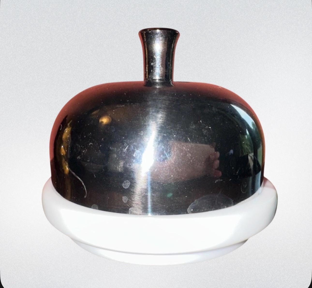 イギリスサービングデッシュ NORPRO セラミック製 個別サービングディッシュ 18/10 ステンレス