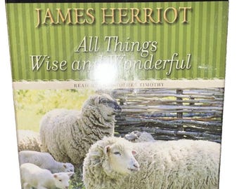 "James Herriot ""All Things WISE and WONDERFUL Hörbuch 12 CDs-Christopher Timothy."