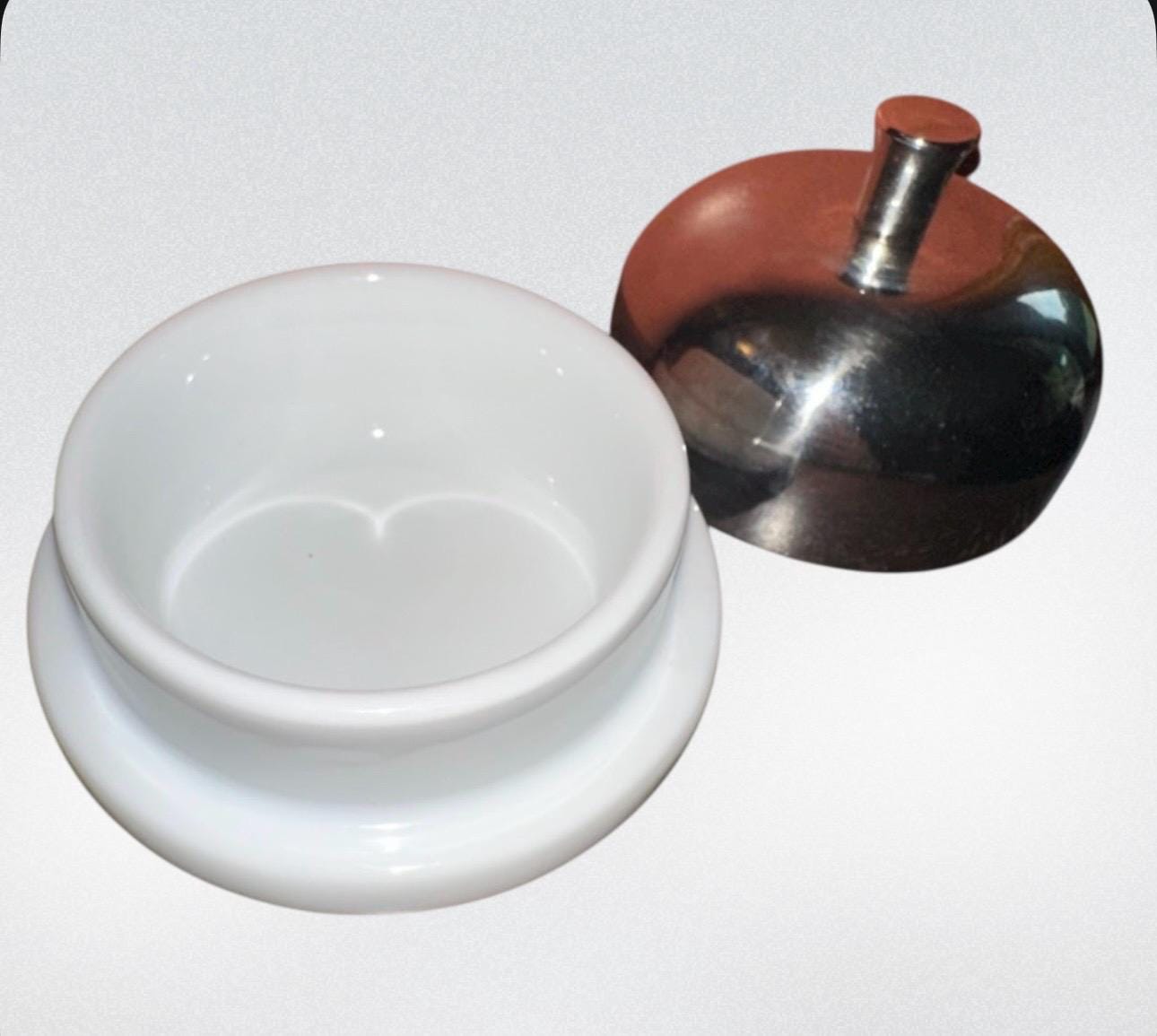 NORPRO セラミック製 個別サービングディッシュ 18/10 ステンレス