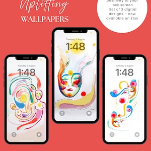 Bunte abstrakte Handy-Hintergründe - faszinierende Lock Screen Art zum Downloaden für iPhone & Android