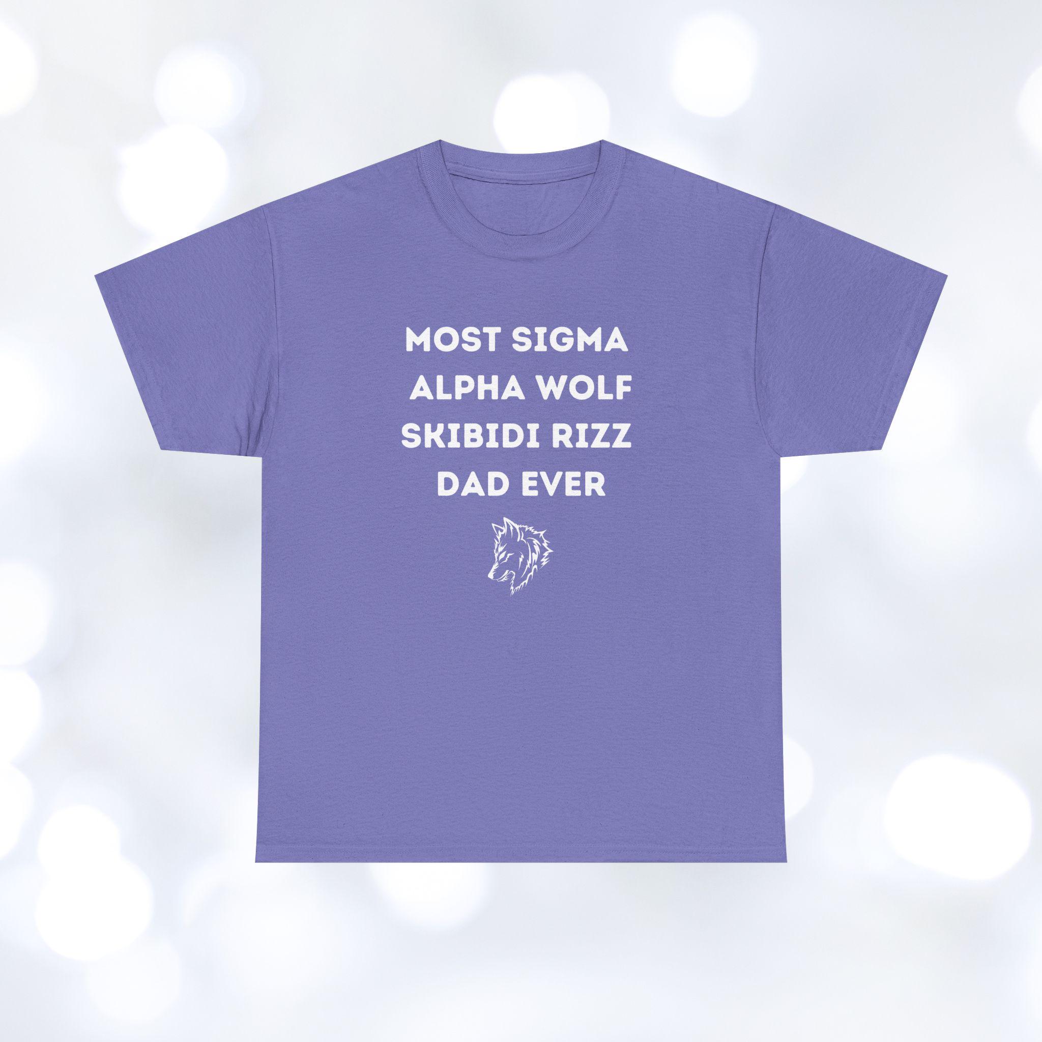 Werewolf Alpha Rizz Most Sigma Alpha Wolf Skibidi Rizz Dad Ever Shirt, Brainrot Internet ...