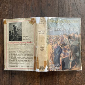 Nancy Drew 8 A Carta Misteriosa de Nancy 1932 Impressão DJ