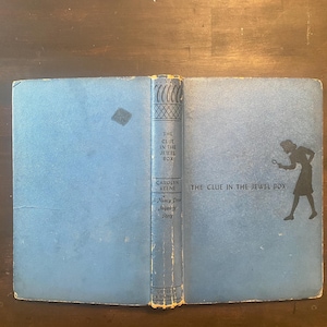 Nancy Drew 20 The Clue in the Jewel Box 1940s Blue Boards