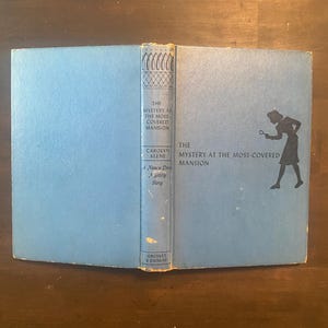 Nancy Drew 18 The Mystery at the Moss-Covered Mansion 1940s Blue Boards