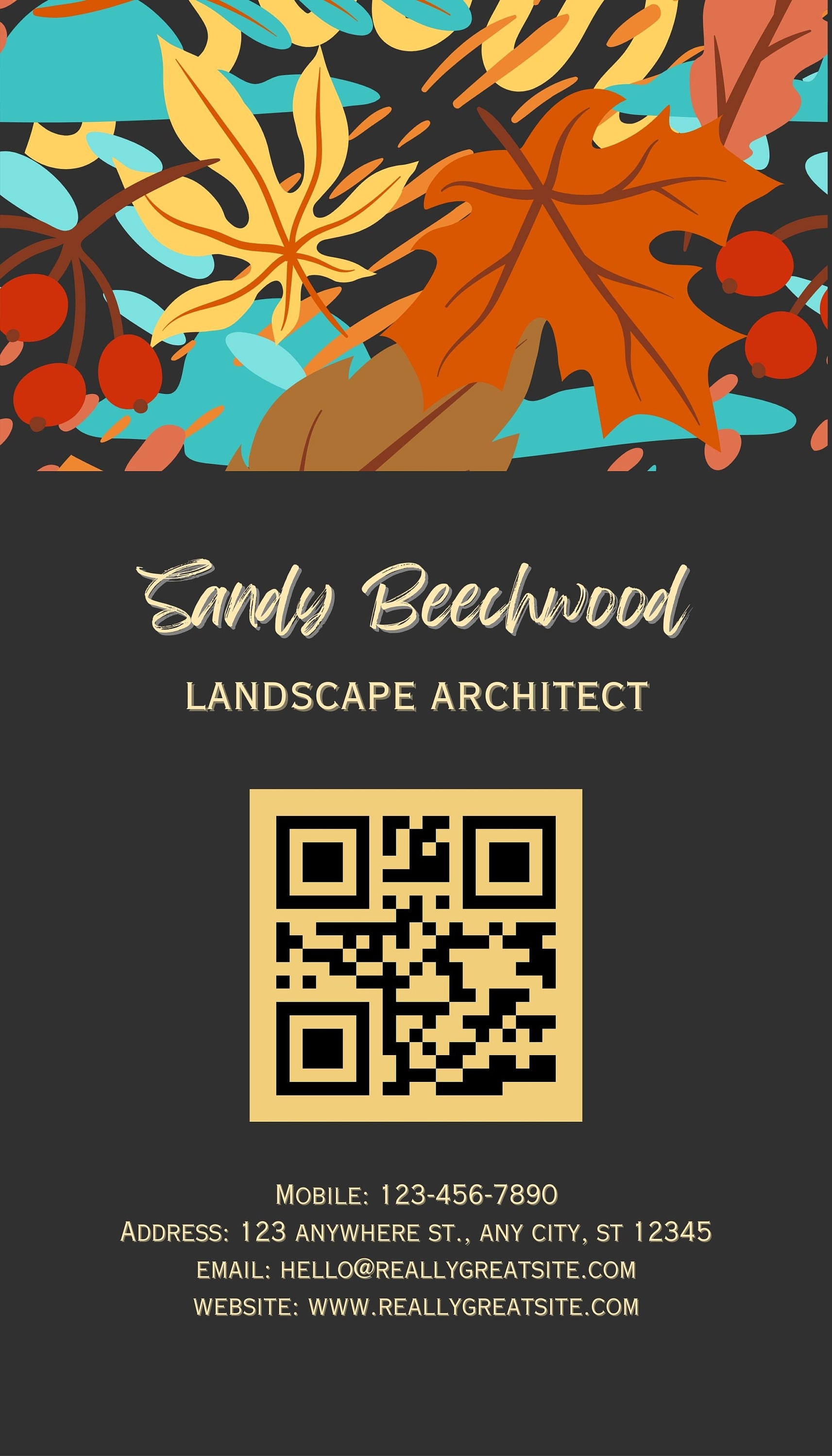 LANDSCAPE DESIGNER Business Cards Instant Download, Printable, Textable ...