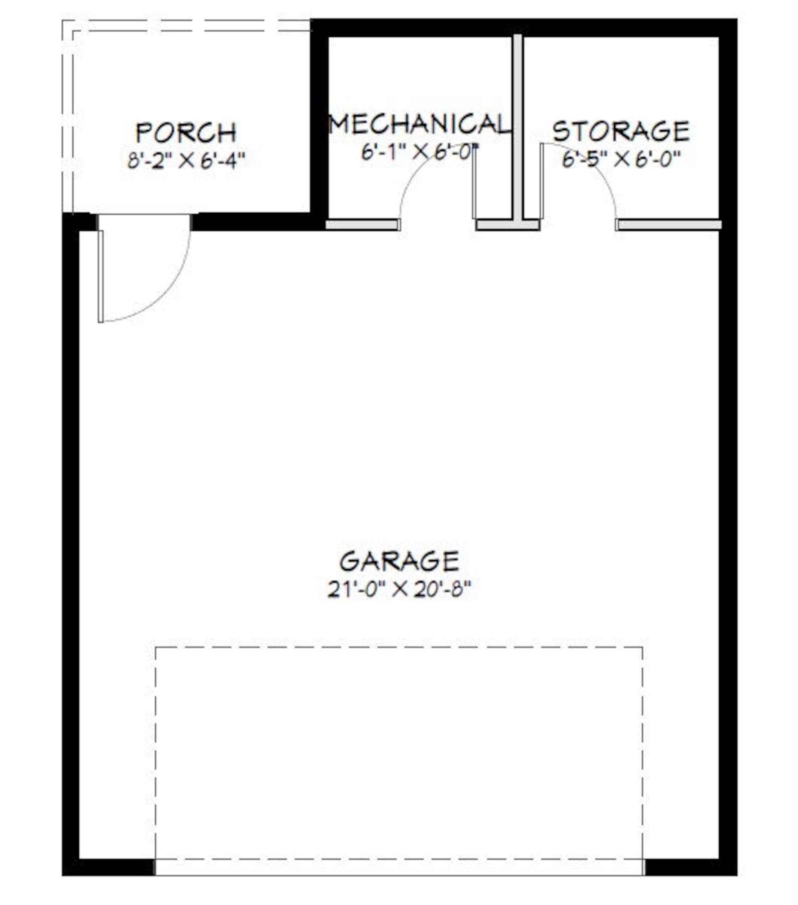 22' X 28' One Bedroom Garage Studio Apartment PDF Etsy