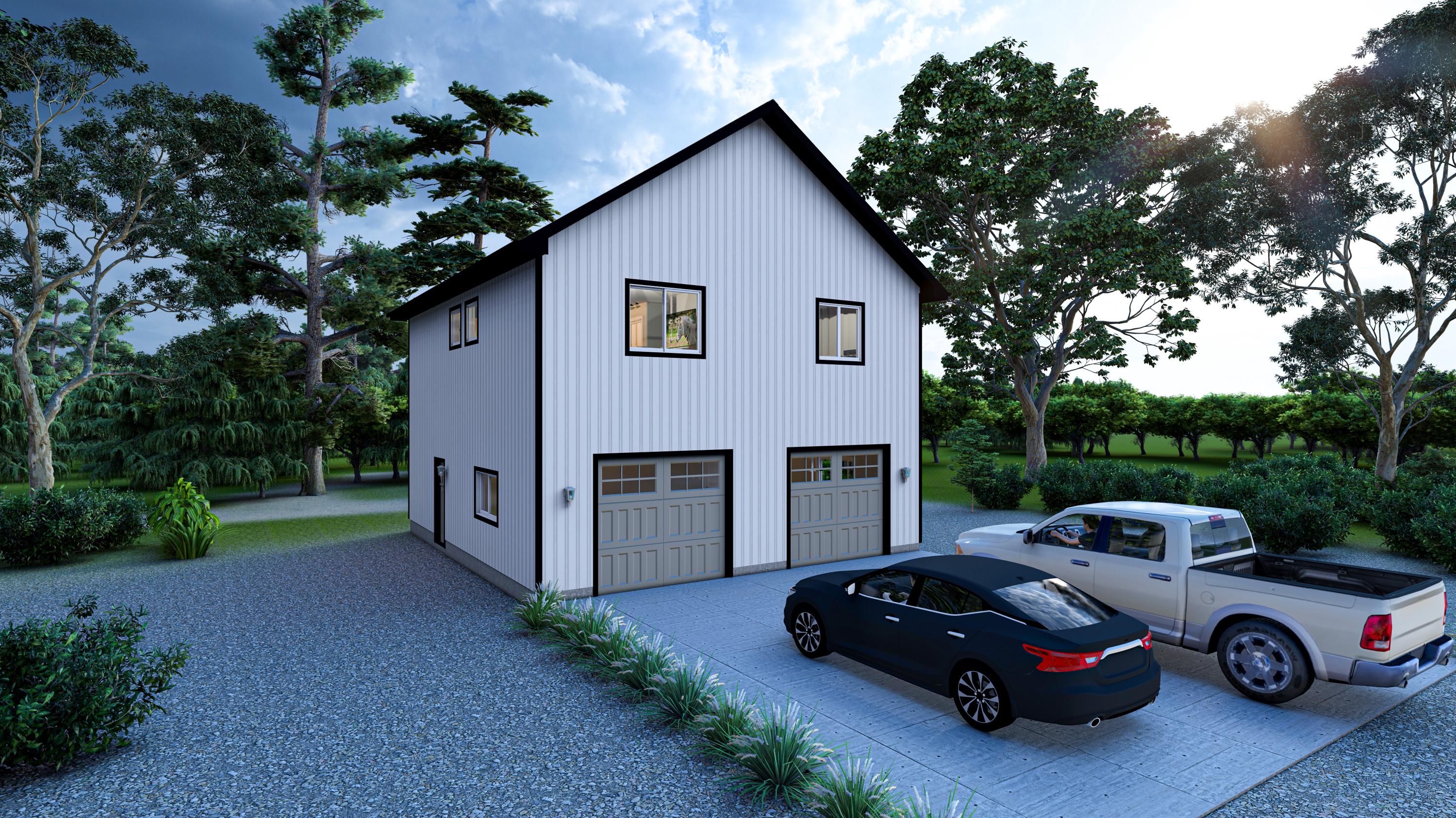 30x40 Garage With Apartment Plans 30x40 Garage Plans Etsy UK