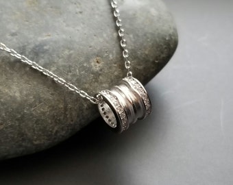 925 Sterling Silver Real Gold Overlaid Dainty Pendant