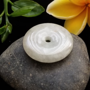 Burma Jadeite Jade Donut Pendant