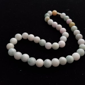 Burma Jadeite Type A Jade Large Beads Necklace
