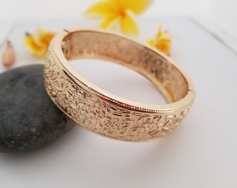 Hawaiian Jewelry Gold Plated Bangle